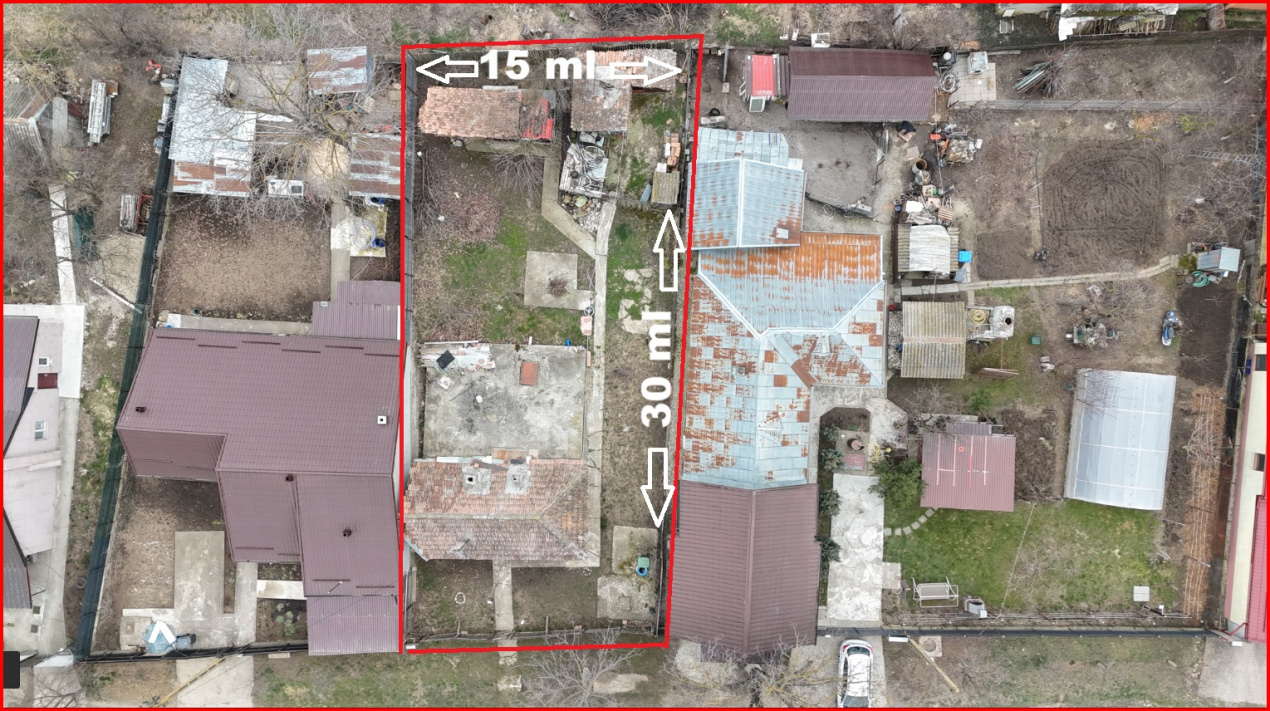 MOARA VLASIEI, CASA DEMOLABILA, LOT 425 MP!