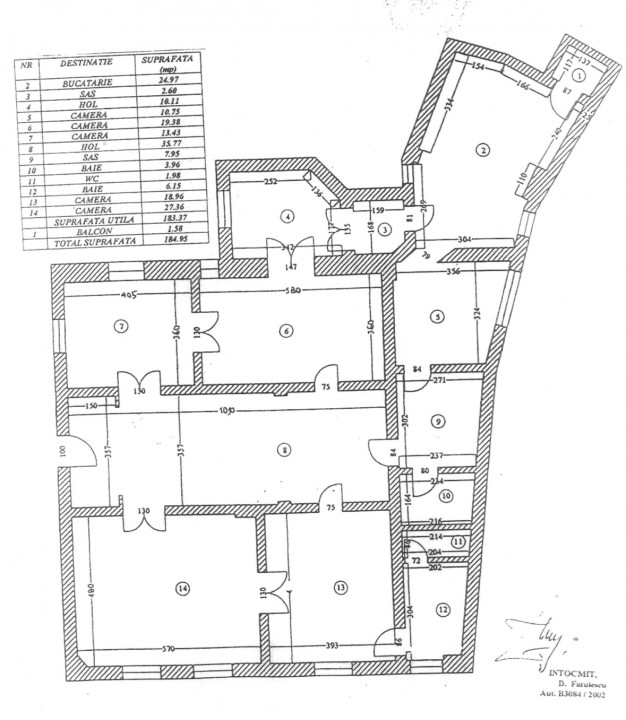 ARMENEASCA, APARTAMENT PARTER-185 MP!