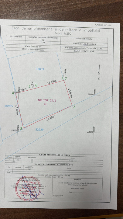 Vand teren ultracentral, toate utilitatile, Baile Herculane