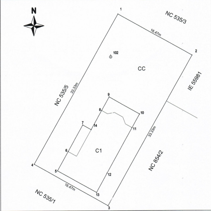 CORNETU CASA P+E+Pod 222 MP, LOT 549MP 