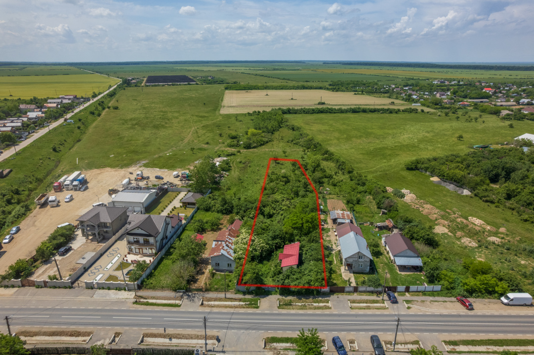 BILCIURESTI - TEREN CONSTRUCTII 3294 MP, FRONT 21 M !