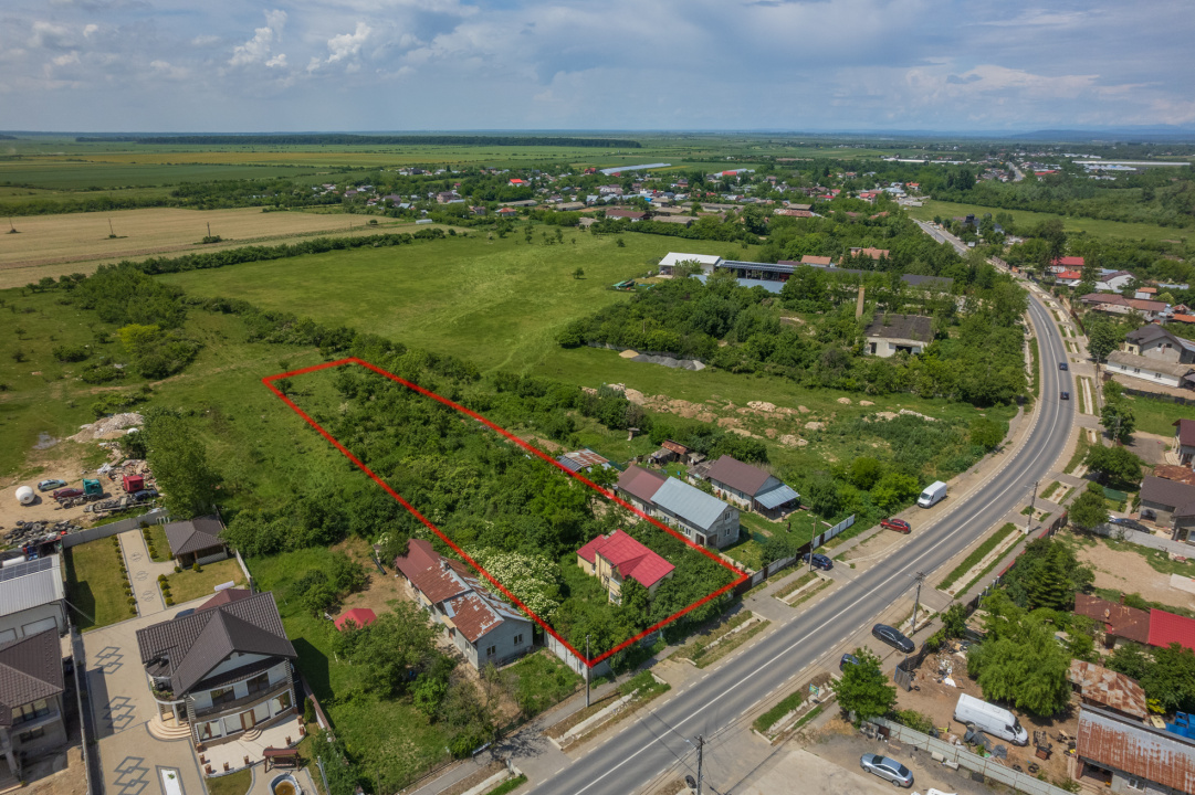 BILCIURESTI - TEREN CONSTRUCTII 3294 MP, FRONT 21 M !