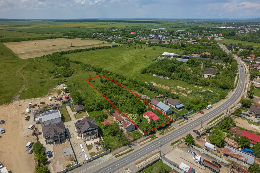 BILCIURESTI - TEREN CONSTRUCTII 3294 MP, FRONT 21 M !