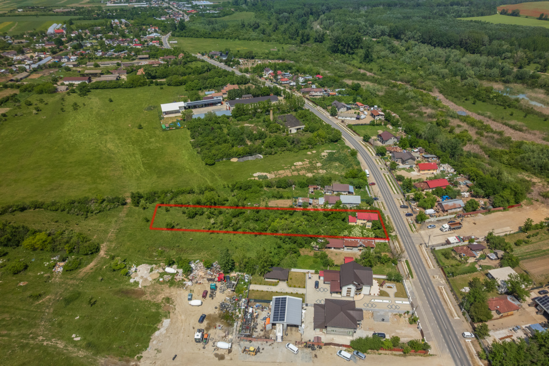 BILCIURESTI - TEREN CONSTRUCTII 3294 MP, FRONT 21 M !