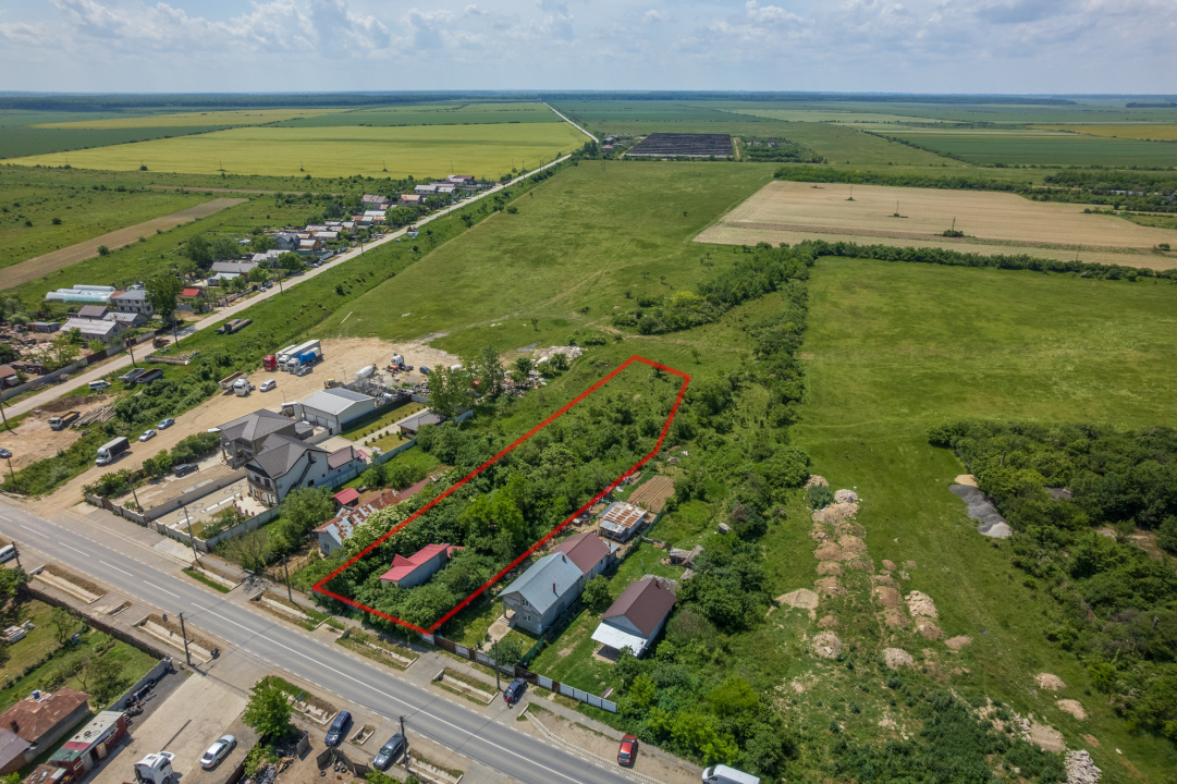 BILCIURESTI - TEREN CONSTRUCTII 3294 MP, FRONT 21 M !