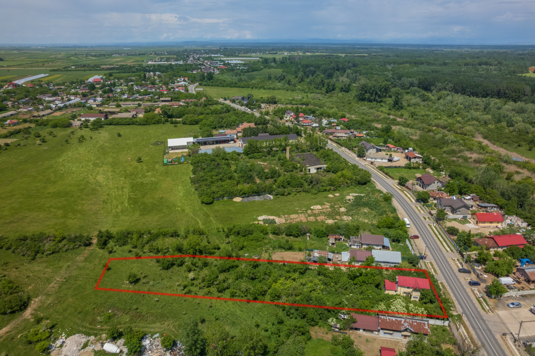 BILCIURESTI - TEREN CONSTRUCTII 3294 MP, FRONT 21 M !