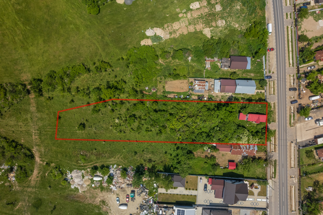 BILCIURESTI - TEREN CONSTRUCTII 3294 MP, FRONT 21 M !