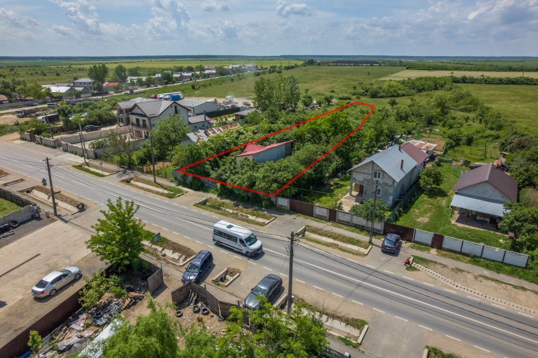 BILCIURESTI - TEREN CONSTRUCTII 3294 MP, FRONT 21 M !