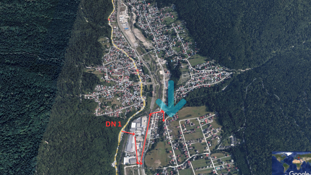 Teren intravilan Poiana Tapului. Tripla deschidere. Vedere libera superba. 