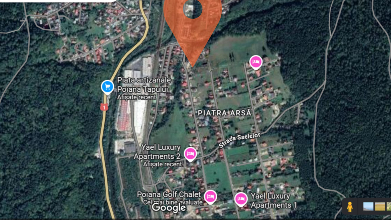 Teren intravilan Poiana Tapului. Tripla deschidere. Vedere libera superba. 