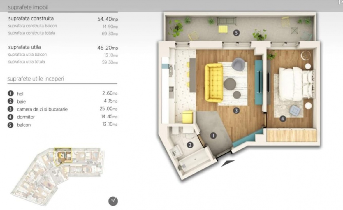 2 camere Premium Park Serban Voda