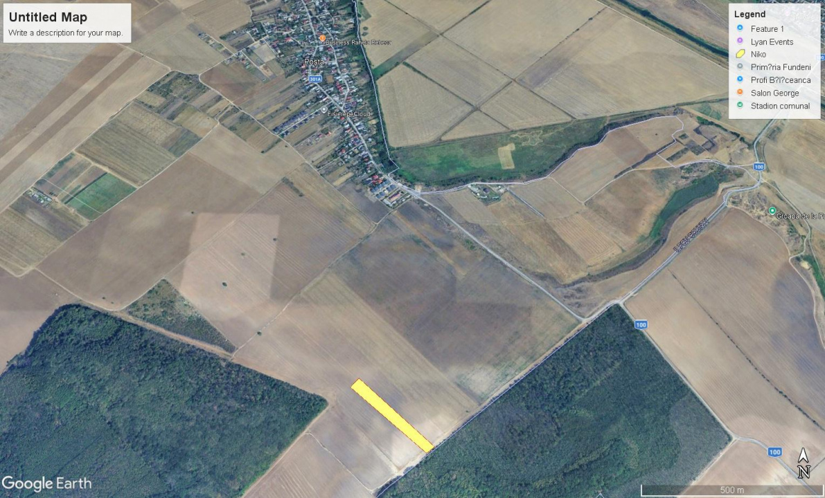 CERNICA-POSTA, LOT 8956 MP, LA PADURE! 