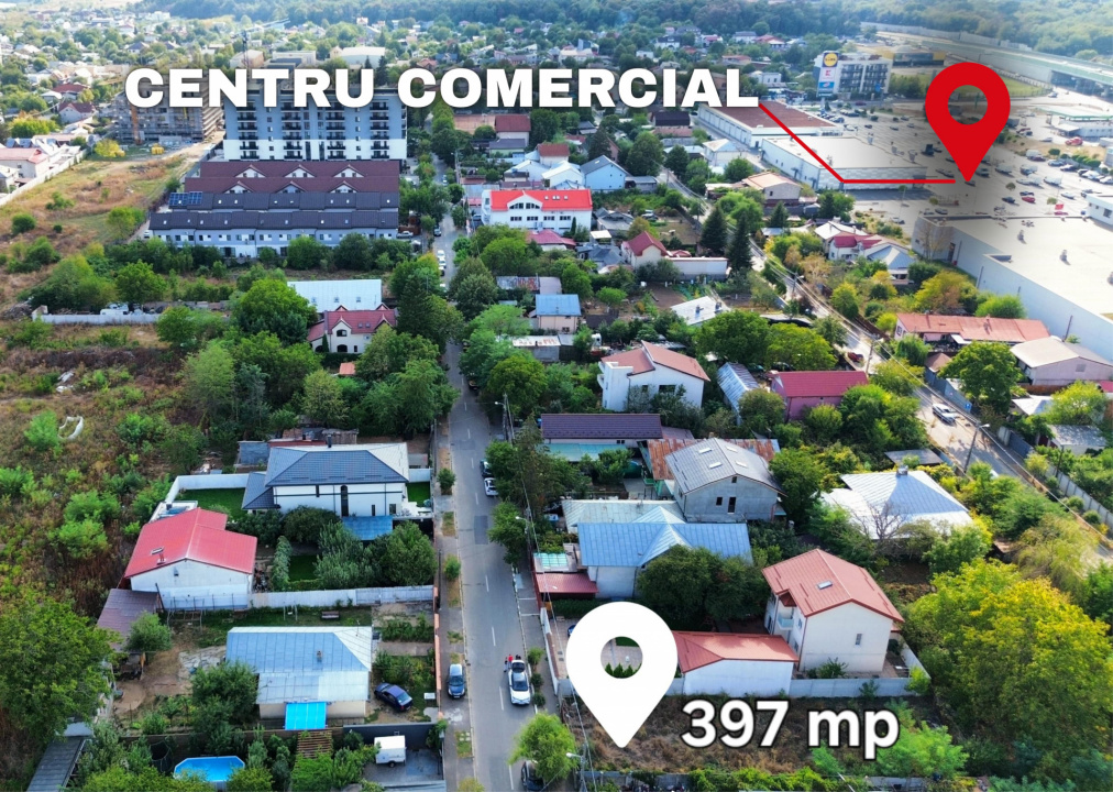 Straulesti, Kaufland. Lot de casa 400 mp.