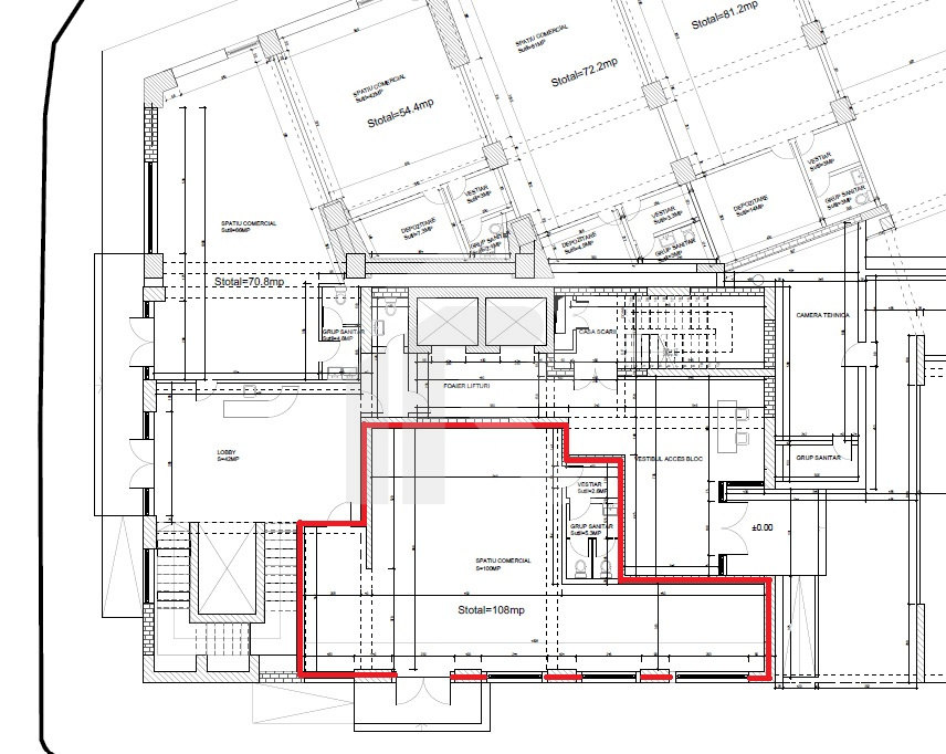 Spatii comerciale | 72-312 mp | Barrio Residence Unirii