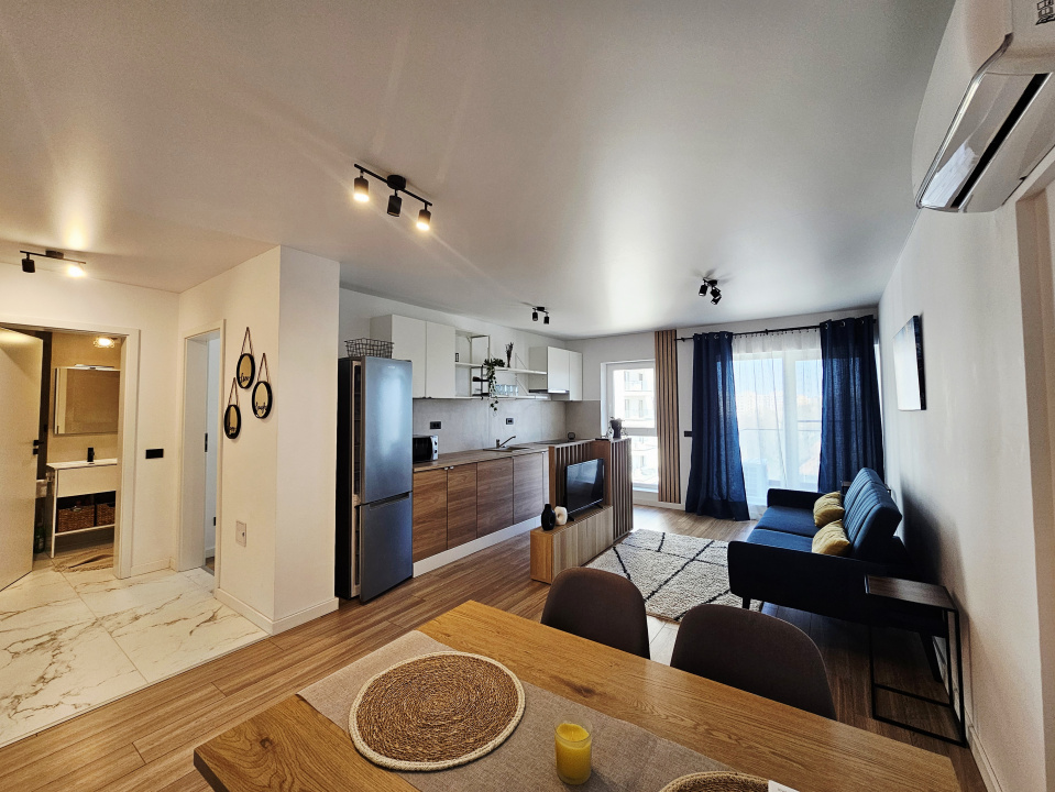 PIATA SUDULUI  – 2 CAMERE, 50MP, IMOBIL NOU, PET FRIENDLY!