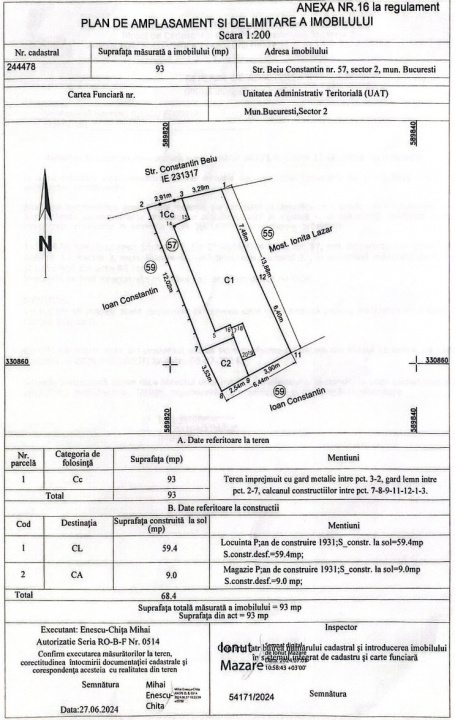 Teren 93 mp | lângă Lacul Tei | Casă demolabilă | Sector 2 | COMISON 0%