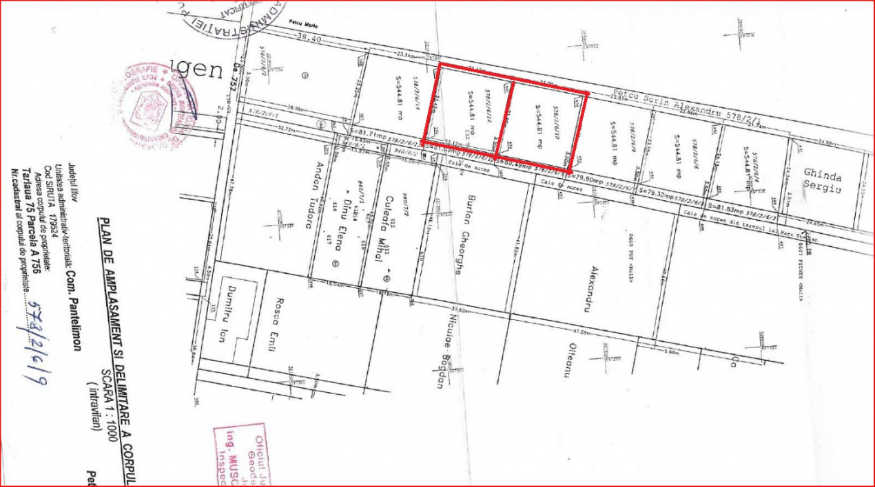 PANTELIMON-ȘOS.CERNICA, LOT 545 MP!