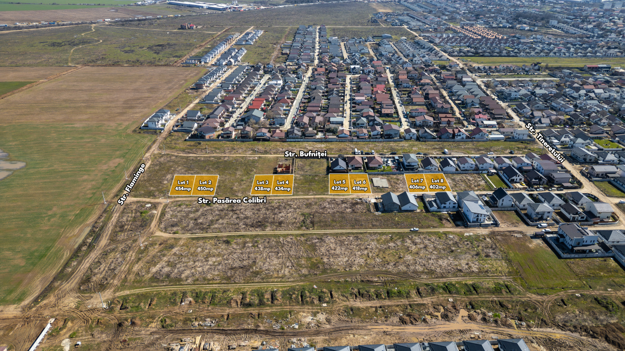 PANTELIMON - TINERETULUI, TEREN 438 MP, FRONT 14 M!