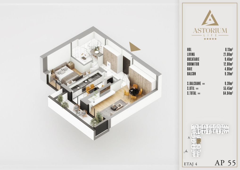 Titan Pallady 2 Camere Astorium Life exclusiv blocul A predare 2025