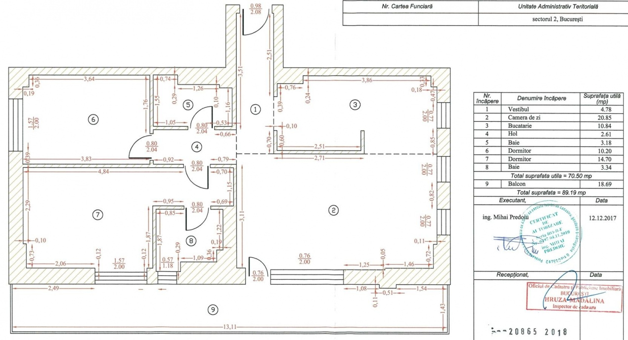 Apart 3 camere Belvedere Pipera Modelul Mare 90mp vedere panoramica